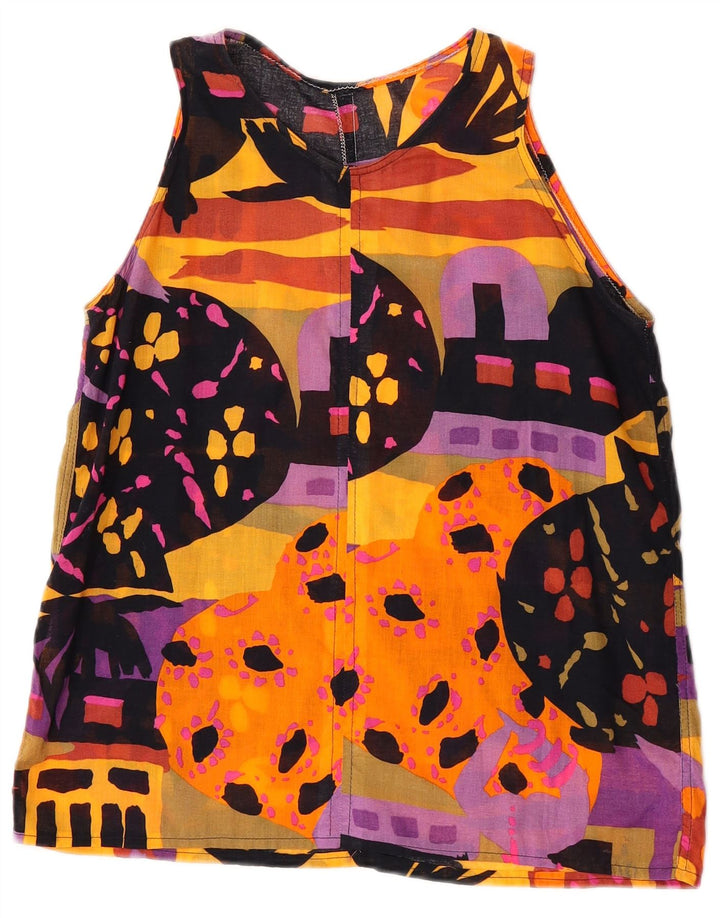 Vintage mujer 2 piezas falda set Reino Unido 10 pequeño W24 multicolor