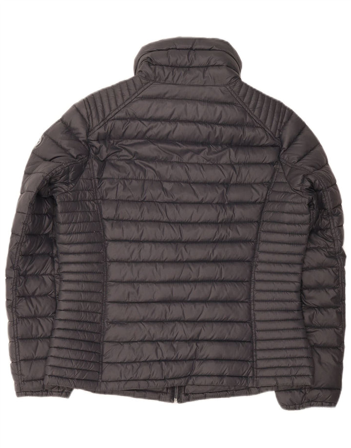 Michael Kors Chaqueta acolchada para mujer UK 44 Nylon gris medio