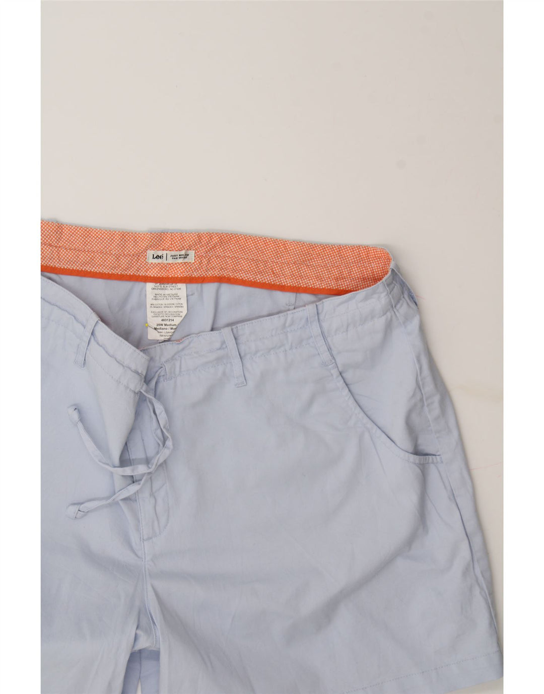 LEE Womens Casual Shorts W40 2XL Blue Cotton Vintage Lee and Second-Hand Lee from Messina Hembry 
