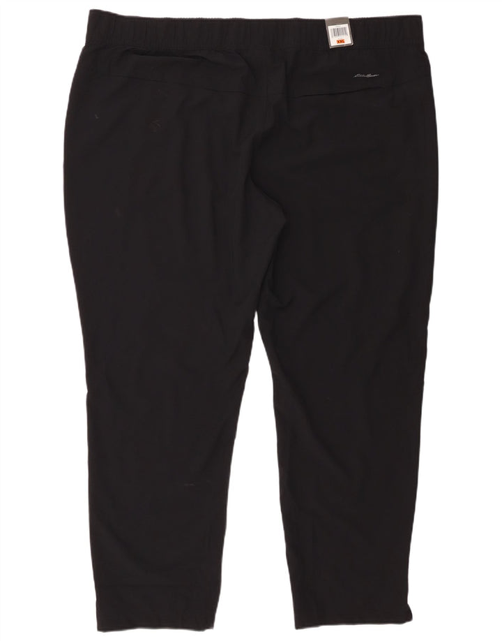 Eddie Bauer Pantalones cortos para mujer 2XL W42 L28 Poliéster negro
