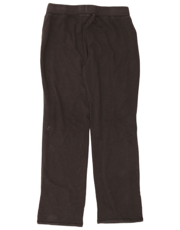 Hollister Mujer Pantalones De Chándal Gráfico UK 18 XL Algodón Negro