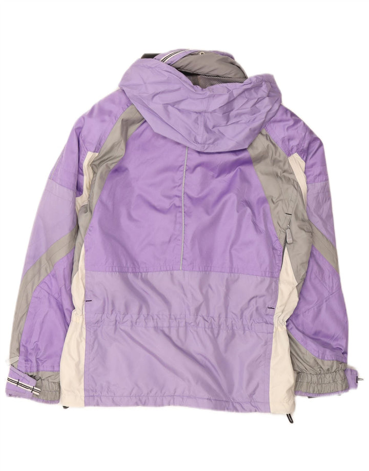 Killy Chaqueta de esquí con capucha para mujer UK 40 Small Púrpura Colorblock Poliéster