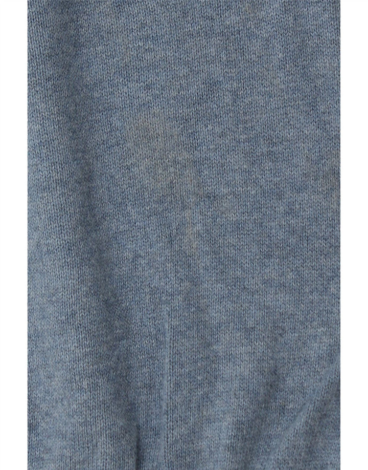NAUTICA Jersey con cuello y cremallera para hombre, talla grande, algodón azul