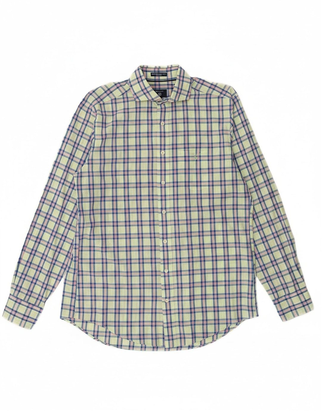GANT Mens Regular Fit Shirt Medium Green Check Cotton