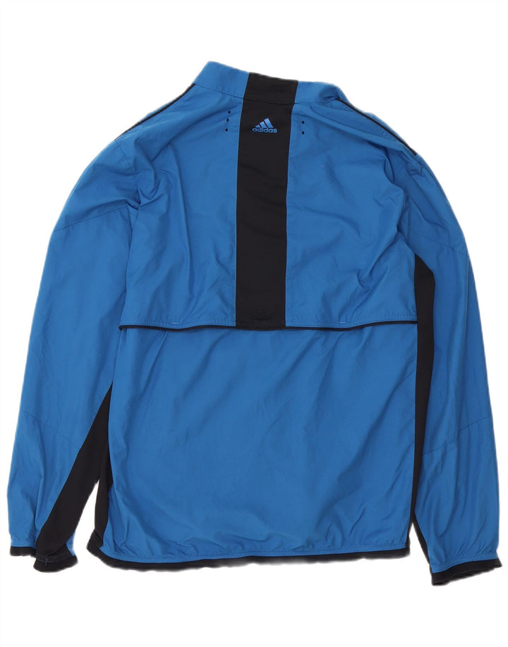 Adidas Hombre Clima Proof Chándal Top Chaqueta Azul Medio Colorblock