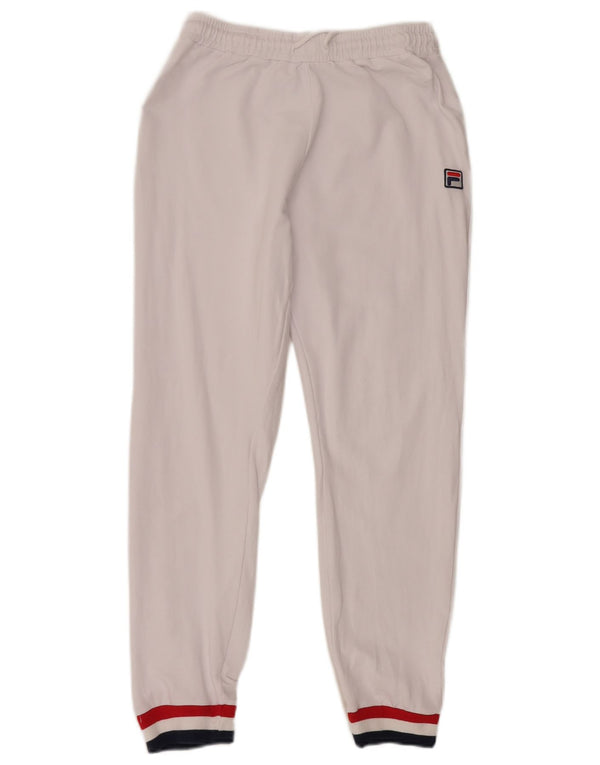 Fila Pantalones de chándal para mujer Joggers UK 12 Medium White Colourblock