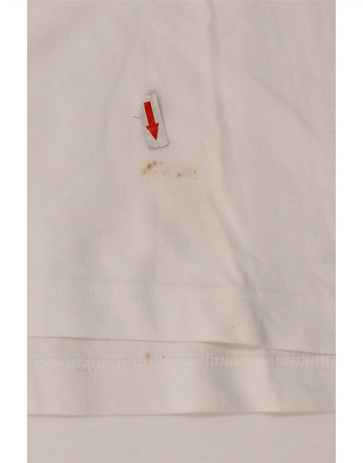 Kappa Polo Hombre Grande Blanco Algodón