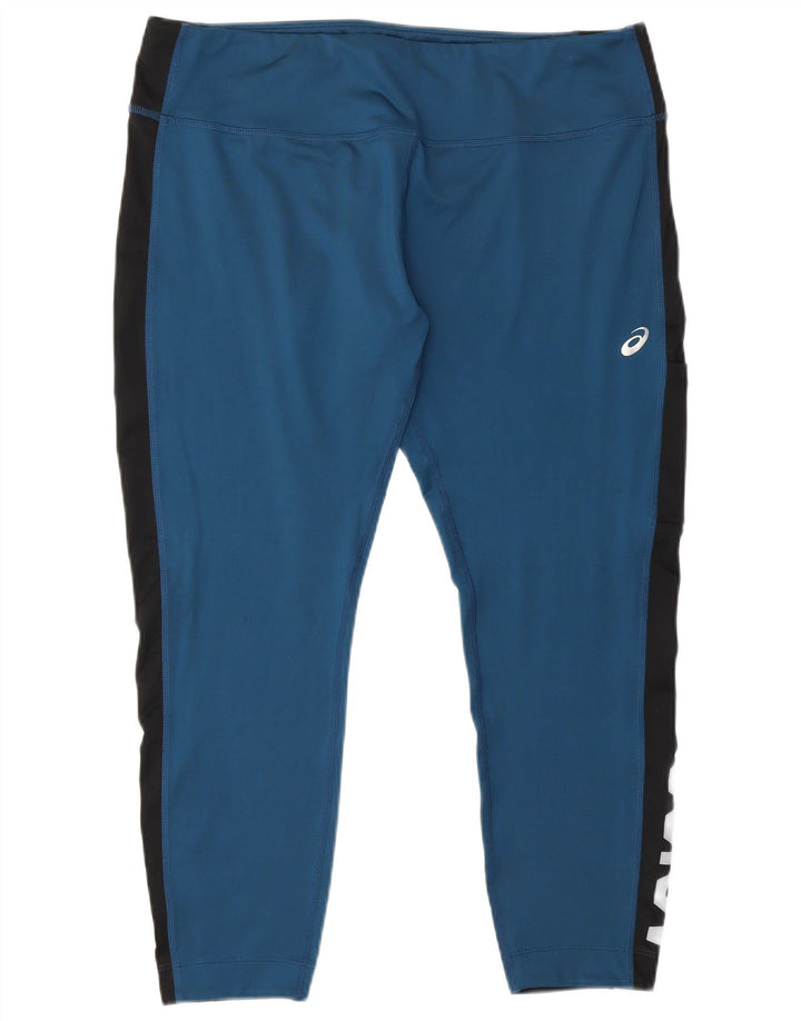 Asics Crop Leggings Mujer ES 40 XL Poliéster Azul