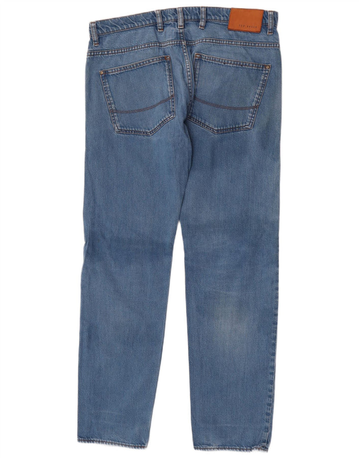 Vaqueros rectos para hombre de Ted Baker W34 L32 Poliéster azul