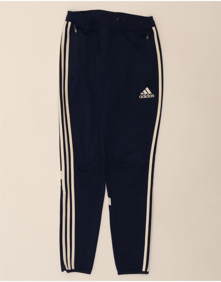 ADIDAS Mujer Climacool Chándal Pantalones UK 10 Pequeño Azul Marino