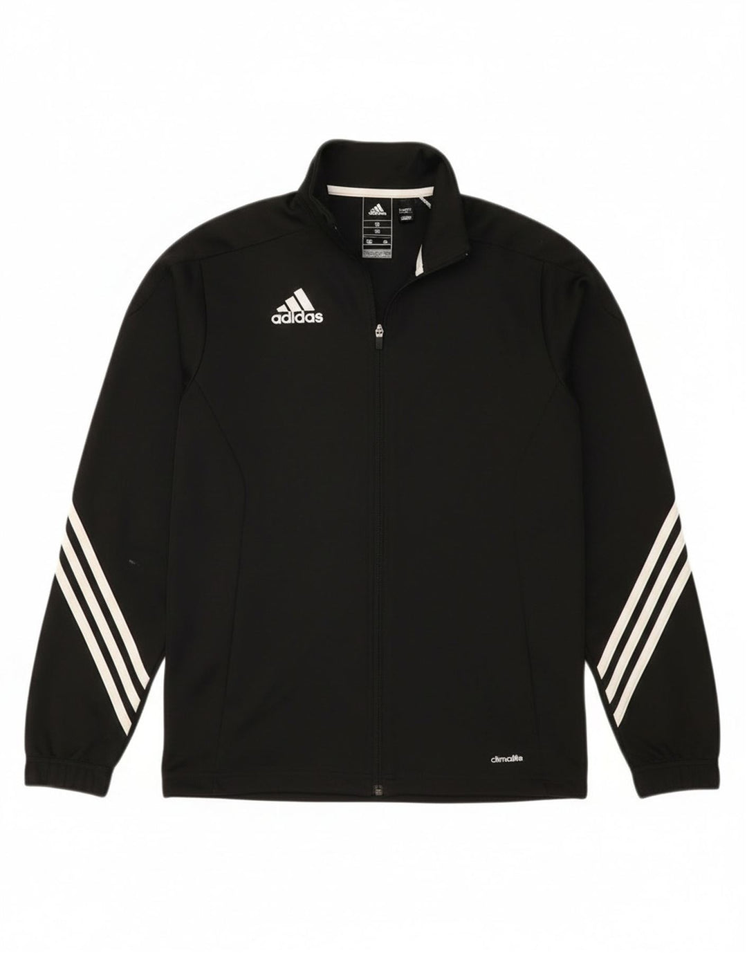 Adidas Mens Climalite Chándal Top Chaqueta Pequeña Poliéster Negro