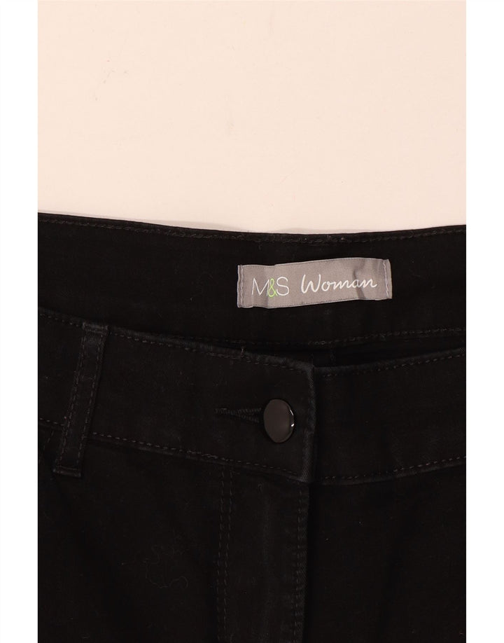 MARKS & SPENCER Vaqueros rectos para mujer W32 L30 Negro