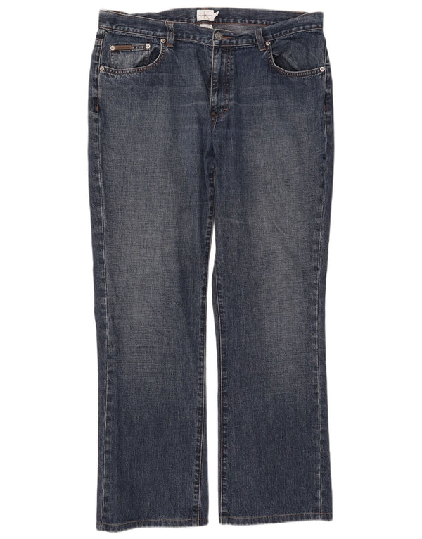 Calvin Klein Jeans rectos para mujer US 16 2XL W36 L30 Algodón azul