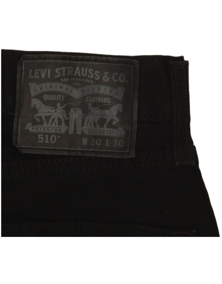 Levi's Vaqueros pitillo 510 para hombre W30 L30 Negro