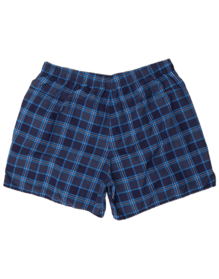 Adidas - Pantalones cortos deportivos para hombre, talla grande, nailon, color azul marino