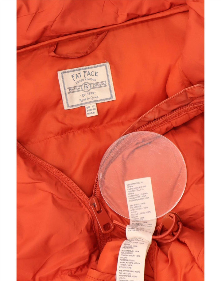 Chaqueta acolchada para mujer Fat Face UK 42 Naranja medio Poliéster