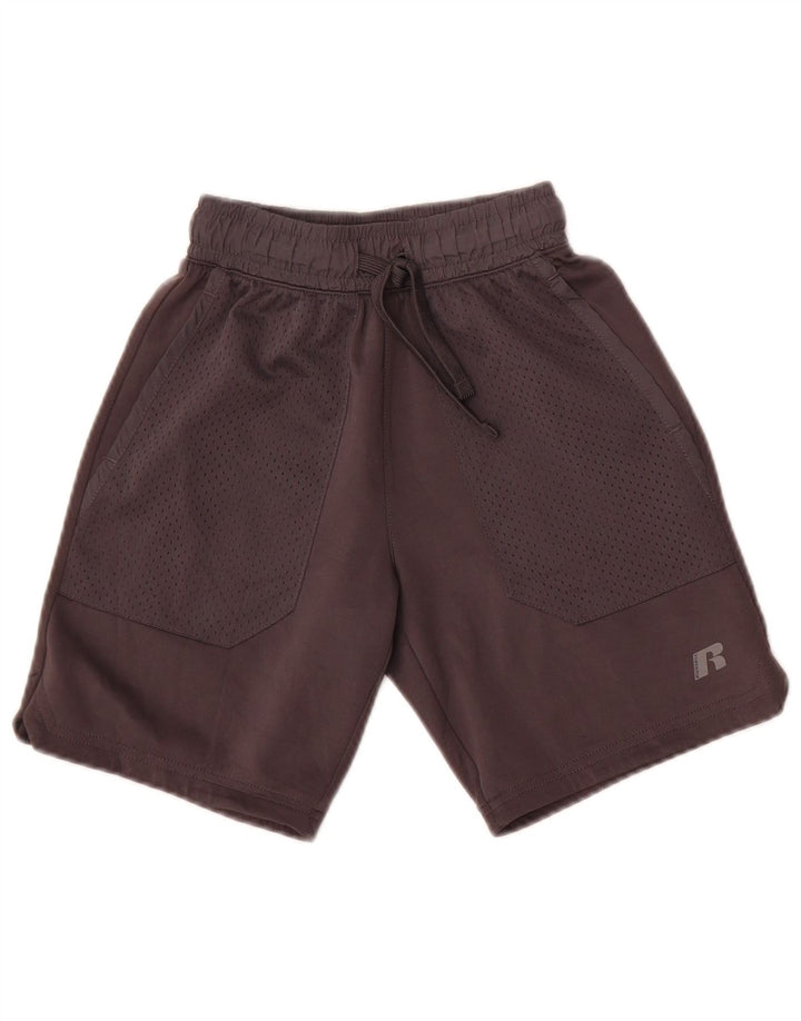 Russell Athletic Pantalones cortos deportivos para niño 7-8 años Poliéster gris medio