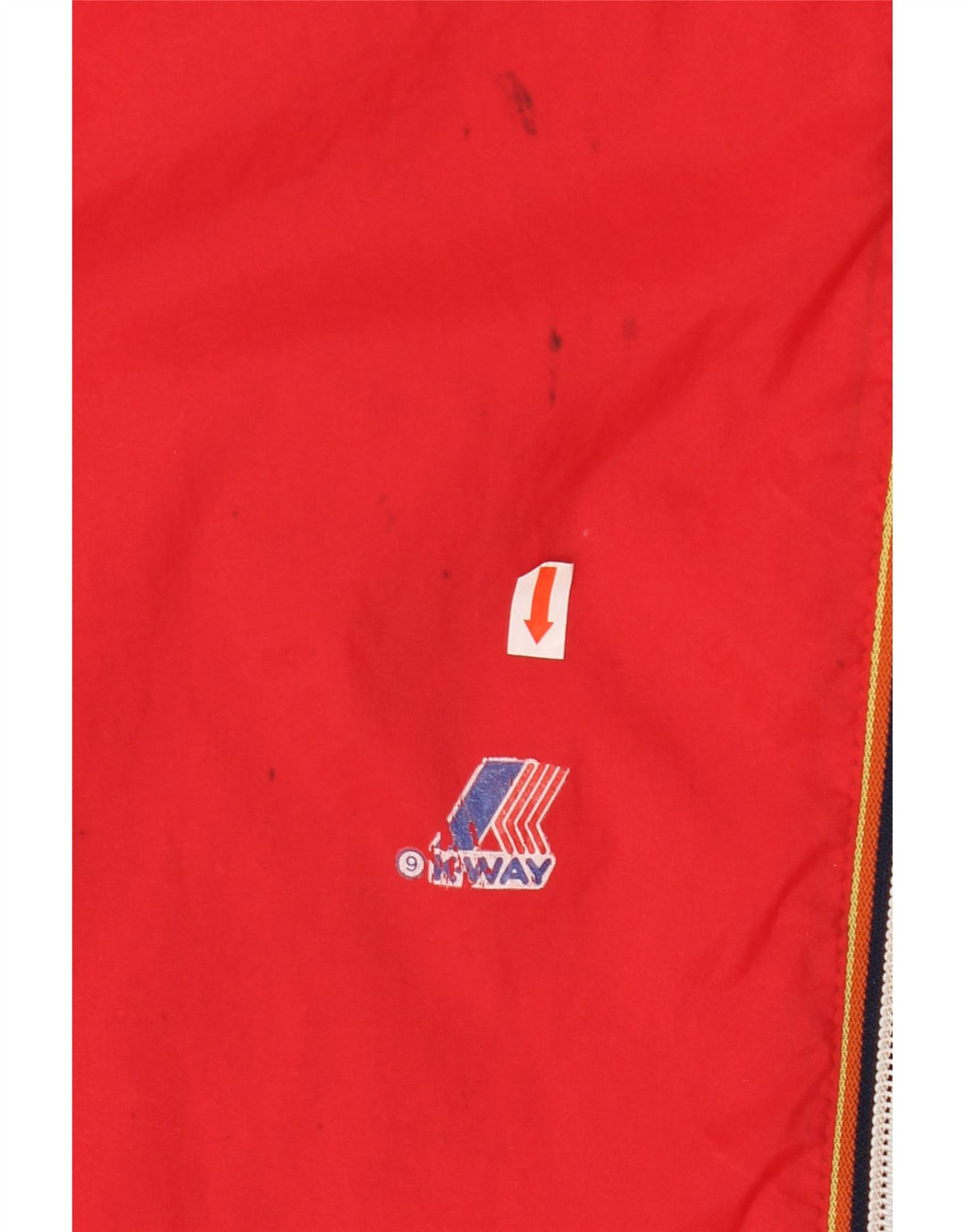 K-WAY Pantalones de chándal para hombre, talla grande, rojo