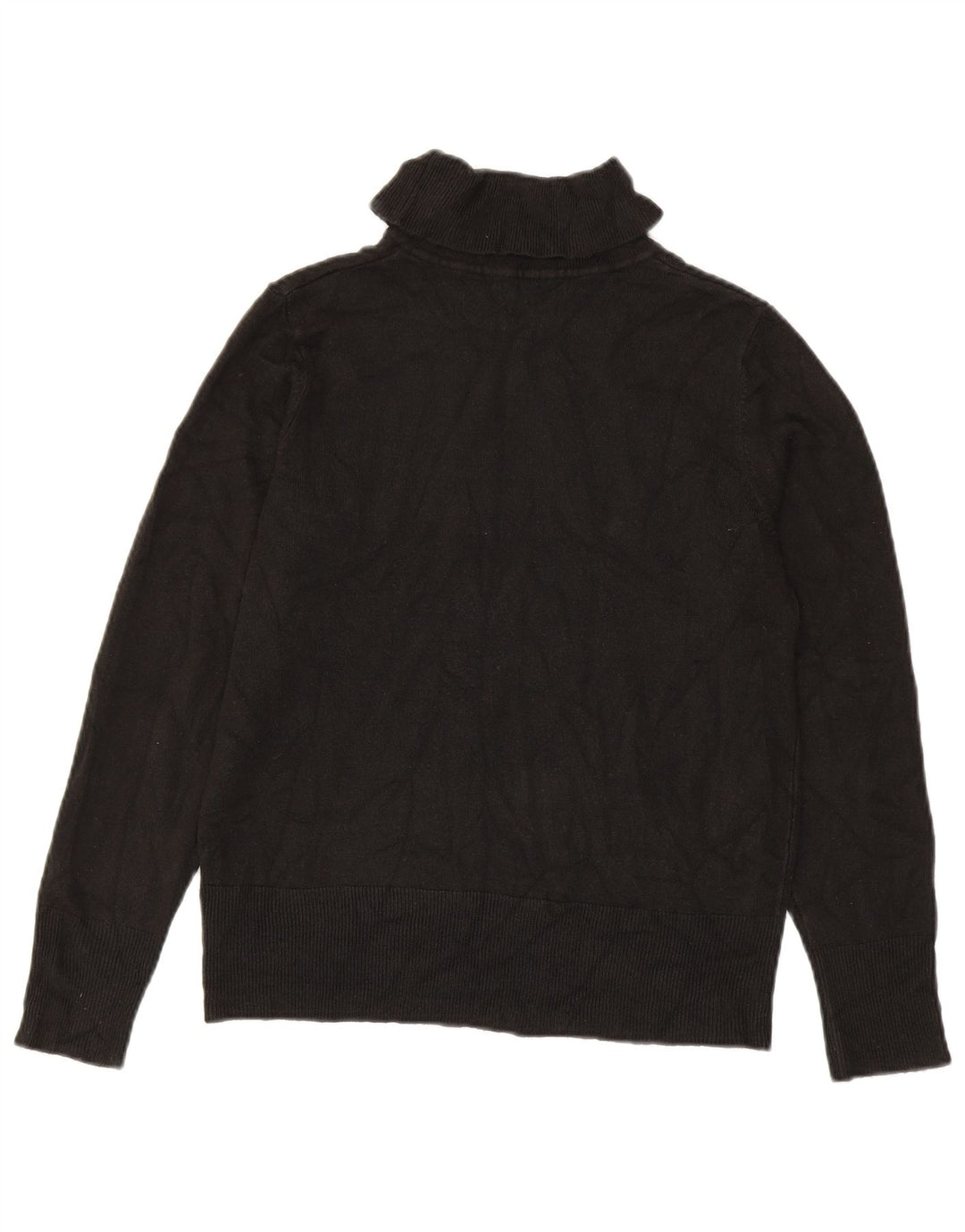 Marks & Spencer Suéter tipo jersey con cuello vuelto para mujer Reino Unido 44 Acrílico negro mediano
