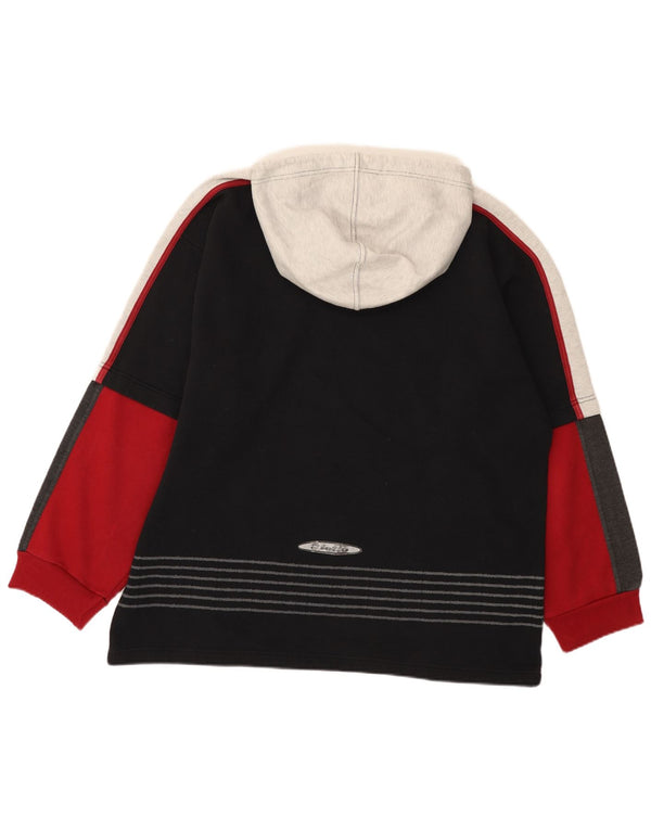 Lotto Sudadera con capucha gráfica para hombre UK 44/46 2XL Negro Colorblock Sports