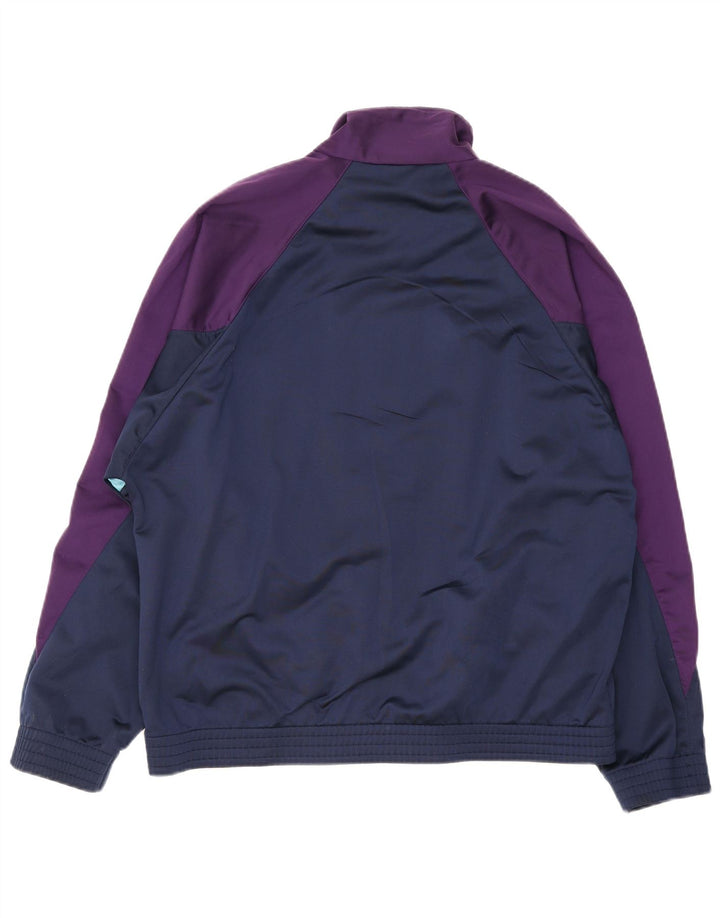 Lotto Hombre Chándal Top Chaqueta Grande Azul Marino Colorblock Poliéster