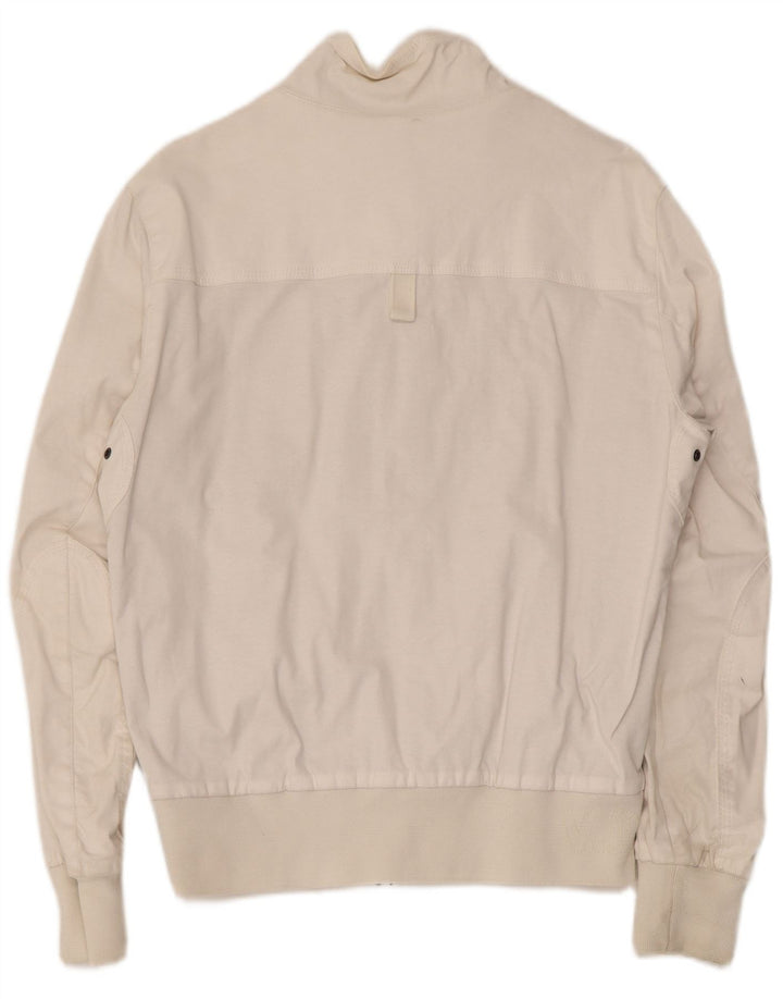 Chaqueta bomber vintage para hombre IT 46 Viscosa blanca pequeña