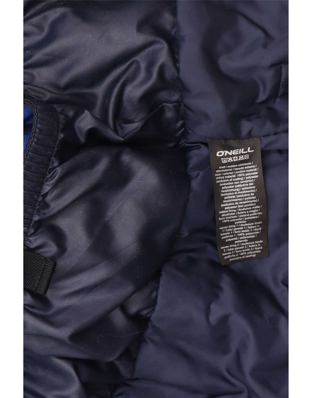 O'Neill Chaqueta cortavientos con capucha para mujer UK 10 Small Azul marino manchado
