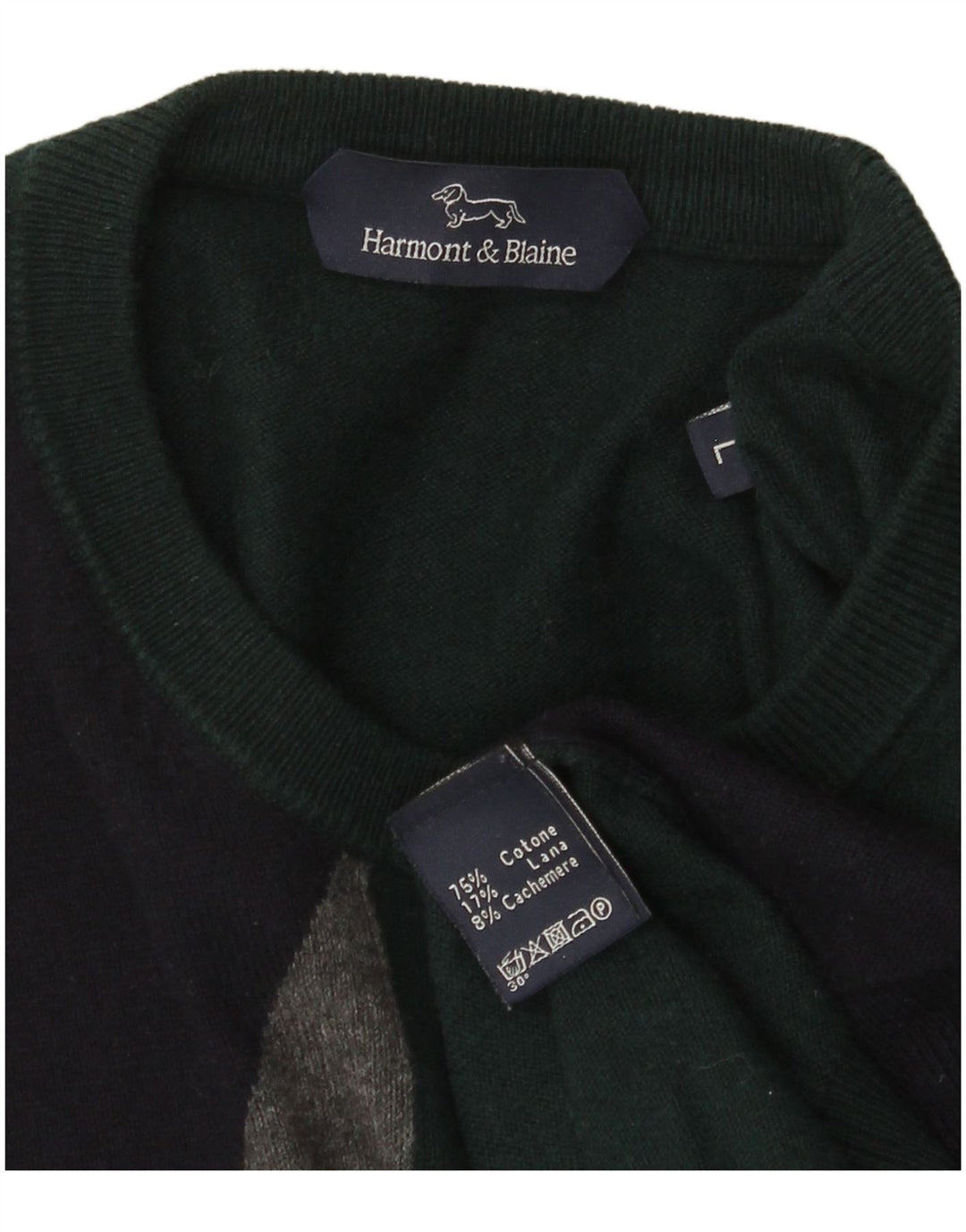 Harmont & Blaine Suéter de cuello redondo para mujer UK 46 Grande Multicolor