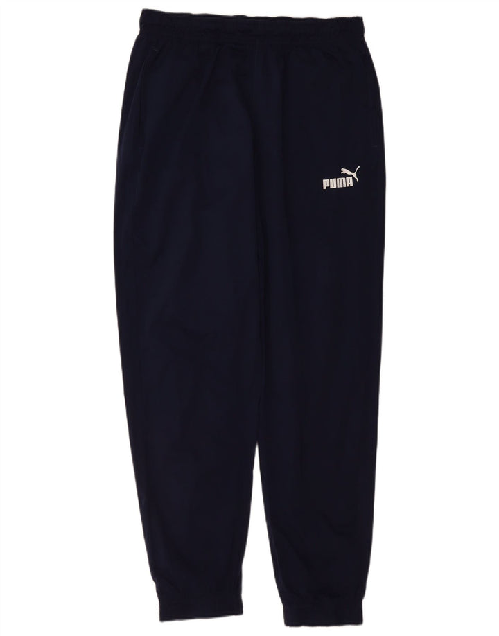 PUMA Pantalones de chándal para hombre Joggers Large Nylon azul marino