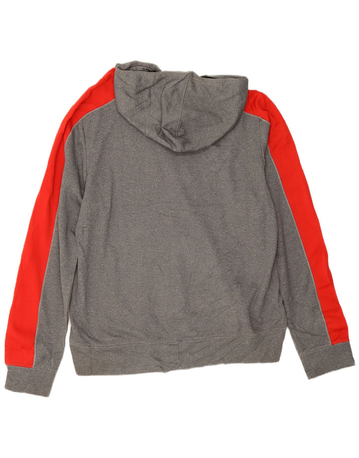 Fila Jersey con capucha gráfica para hombre 2XL Gris Colorblock Poliéster