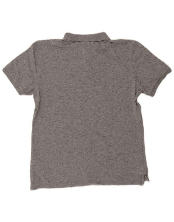 Calvin Klein Mens Polo Shirt Medium Grey Cotton