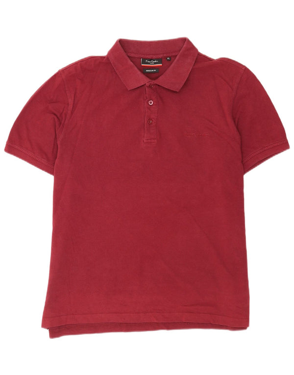 Pierre Cardin Polo Regular Fit Hombre XL Algodón Burdeos