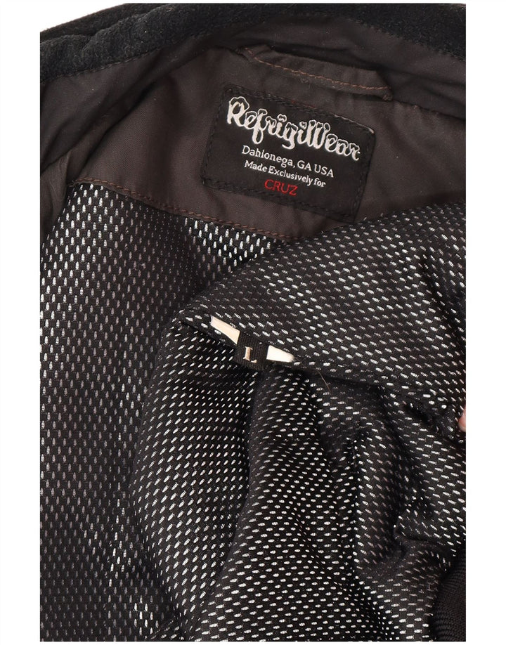 Refrigiwear Chaqueta Bomber para Hombre UK 40 Grande Gris Colorblock