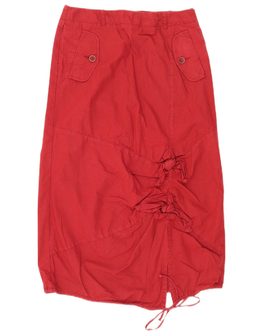 Max & Co. Falda midi para mujer UK 6 Small W26 Algodón rojo