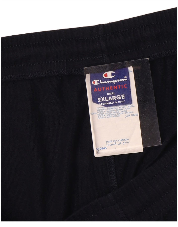 CHAMPION Pantalones de chándal para hombre 2XL Azul marino Algodón