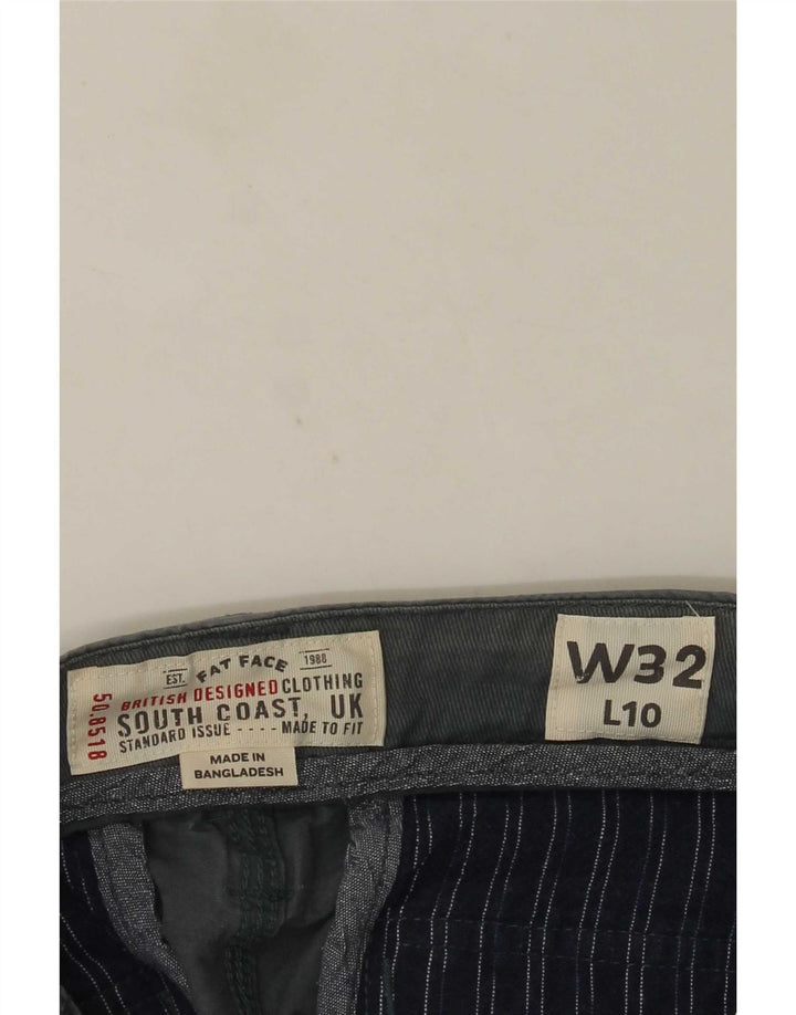 Pantalones cortos cargo para hombre Fat Face W32 Algodón azul medio