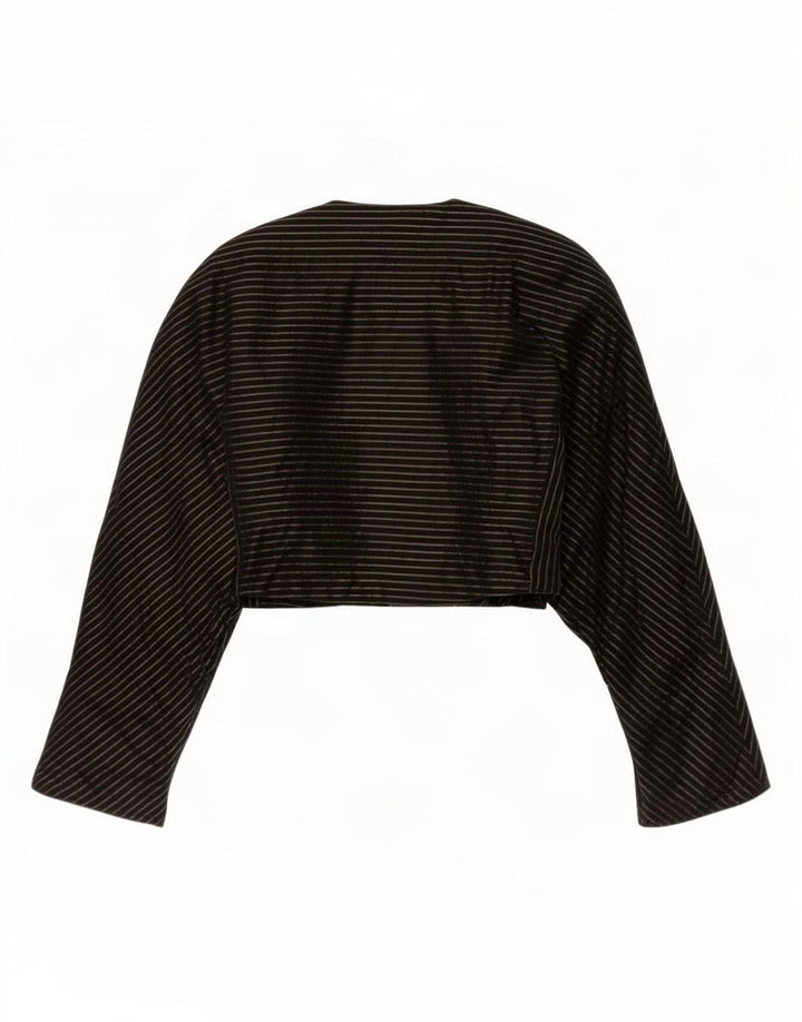 Loretta'O Chaqueta Bolero De Doble Botonadura IT 42 Mediana Rayas Negras