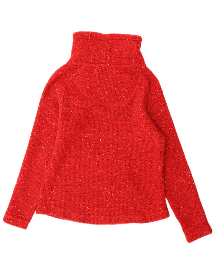 Weird Fish Suéter con Cuello Alto para Mujer UK 10 Small Red Moteado