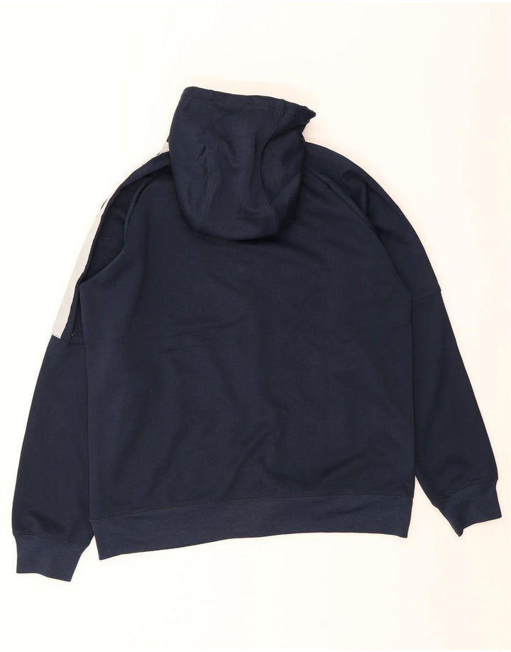 Nike - Sudadera con capucha y cremallera para hombre, talla grande, color azul marino, poliéster