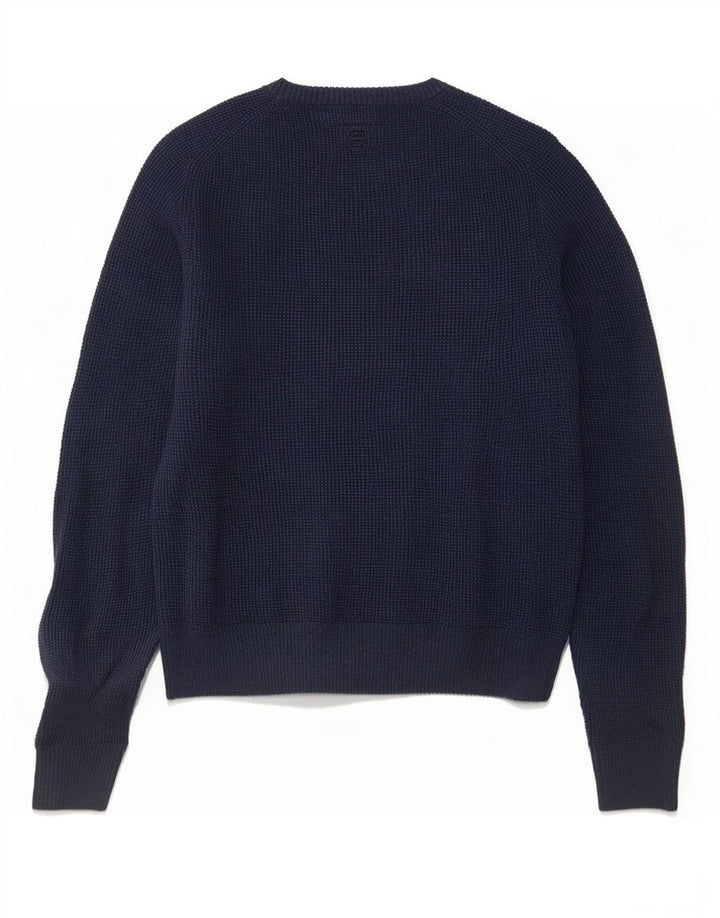 Jersey de cuello redondo para hombre Fat Face Small Azul marino Algodón