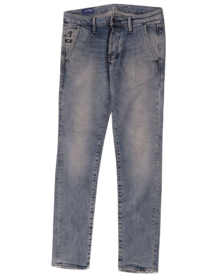 Vaqueros Slim Gas Hombre W30 L32 Algodón Azul