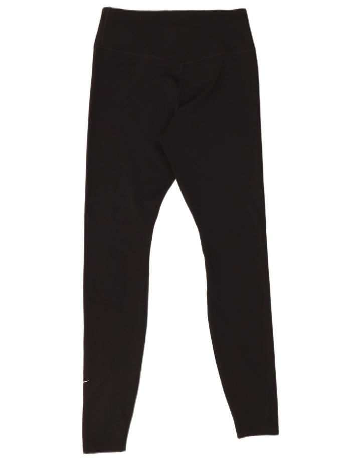 NIKE Leggings Dri Fit para mujer UK 40 Mediano Negro Poliéster