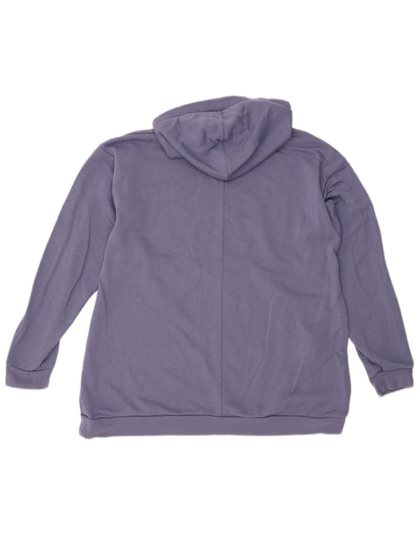 Adidas Mujer Sudadera con Capucha de Gran tamaño UK 8/10 Small Purple Cotton