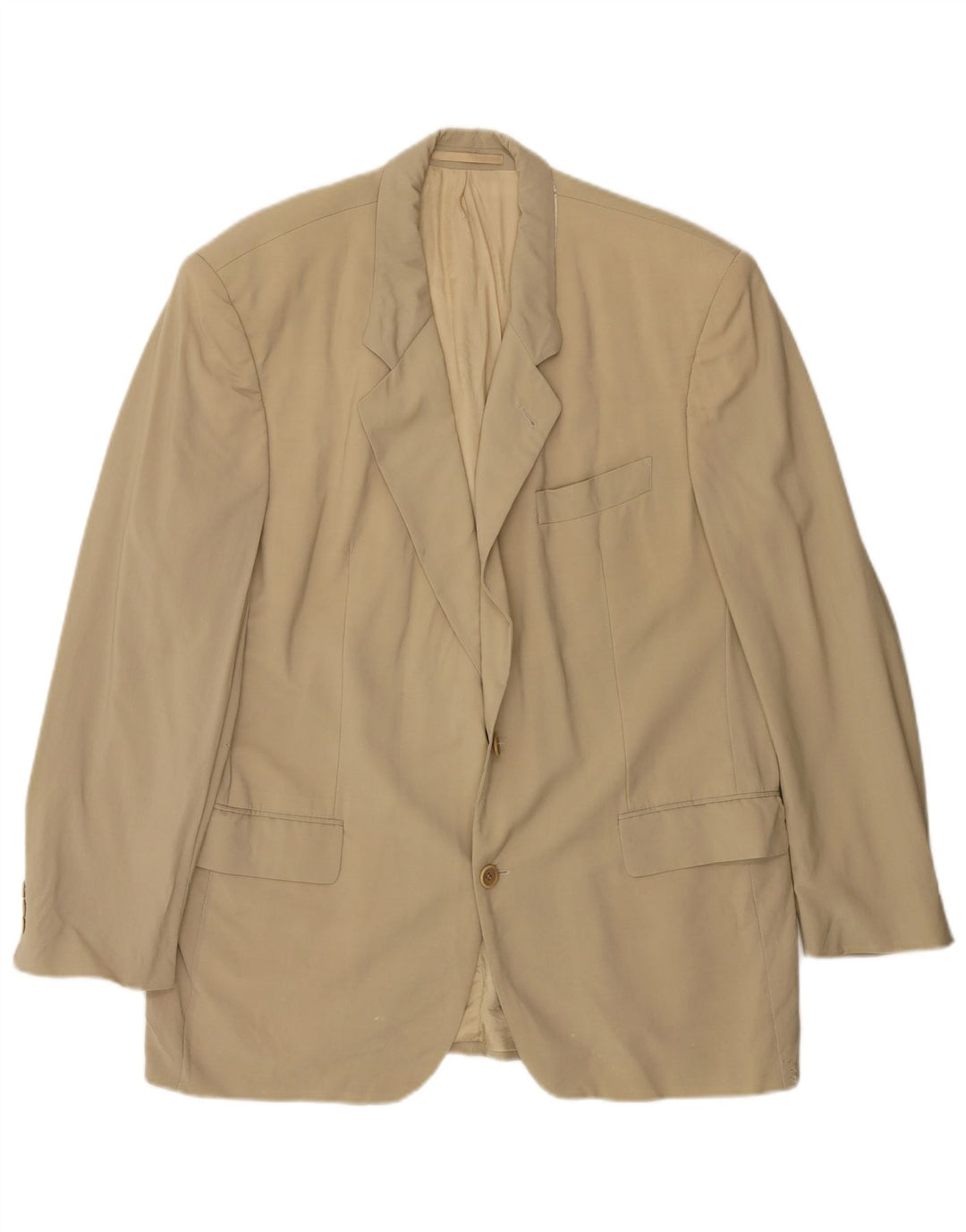 HUGO BOSS Chaqueta tipo blazer de 2 botones para hombre UK 38 Lana virgen beige mediana