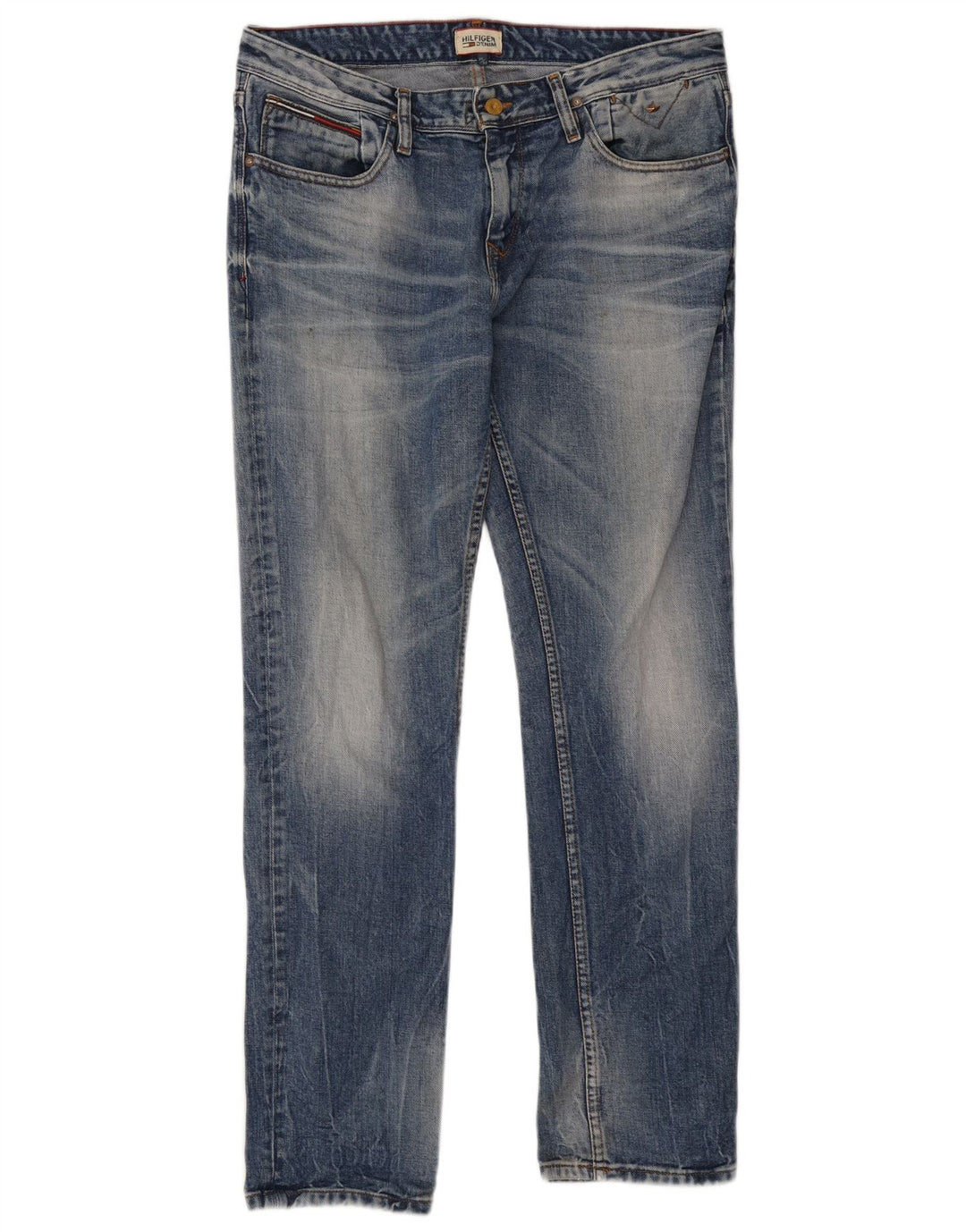 Tommy Hilfiger Vaqueros ajustados para hombre W34 L32 Algodón azul