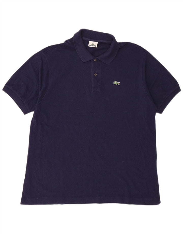 LACOSTE Polo para hombre Talla 6 XL Algodón azul marino