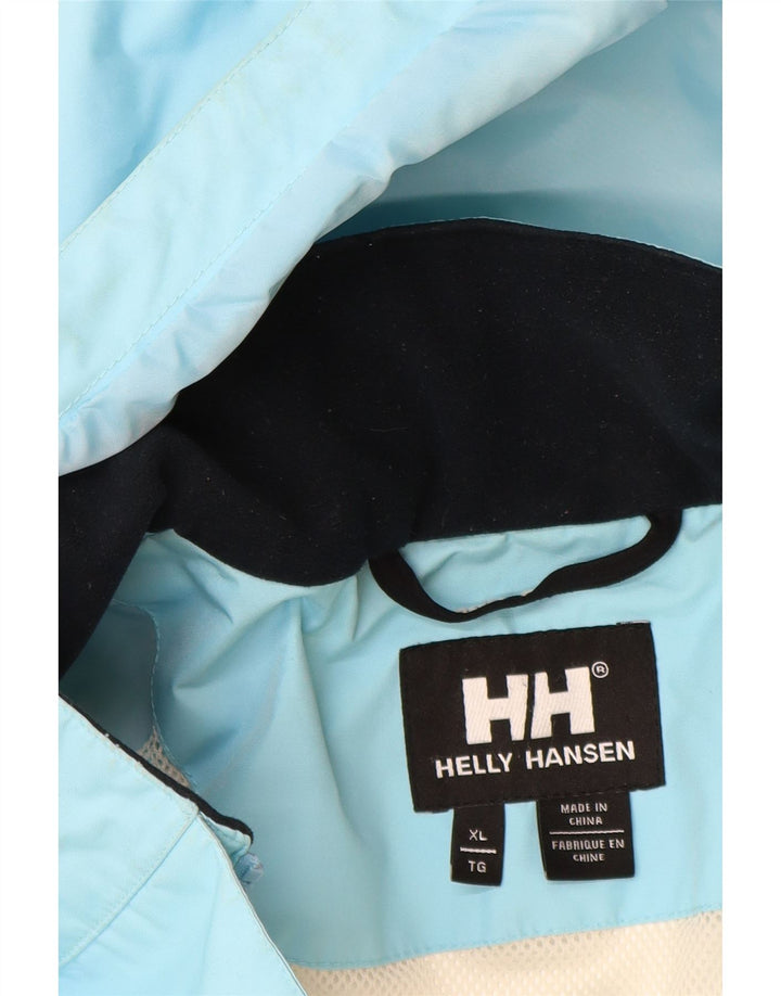 Helly Hansen Chaqueta impermeable con capucha para mujer UK 40 XL Poliéster azul