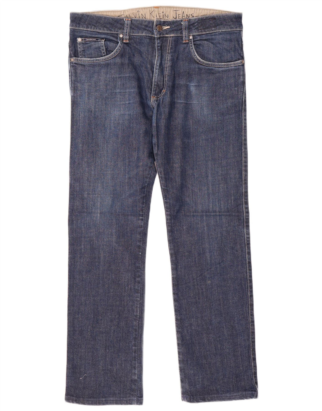 Vaqueros rectos Calvin Klein para hombre W34 L30 azul