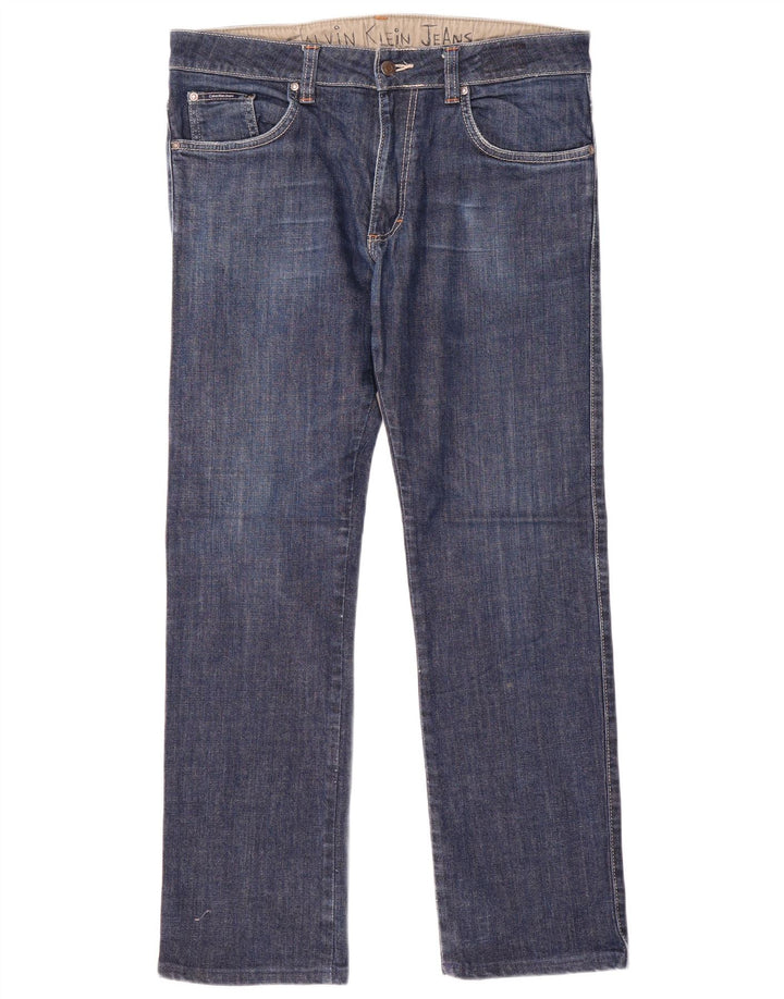 Vaqueros rectos Calvin Klein para hombre W34 L30 azul