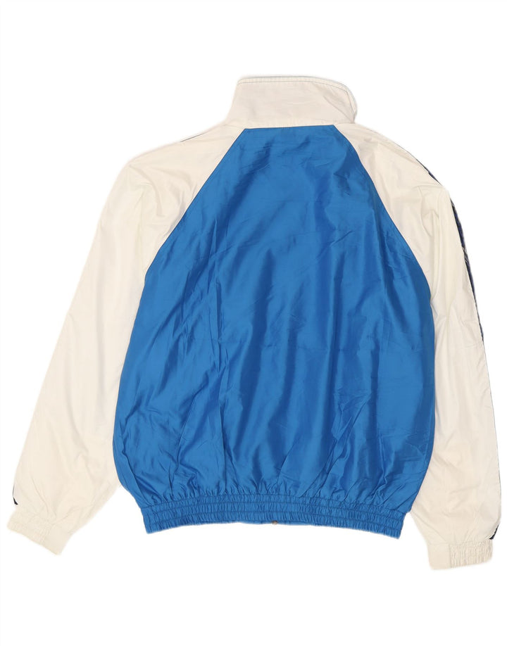Asics Hombre Graphic Chándal Top Chaqueta Poliéster Colorblock Azul Medio
